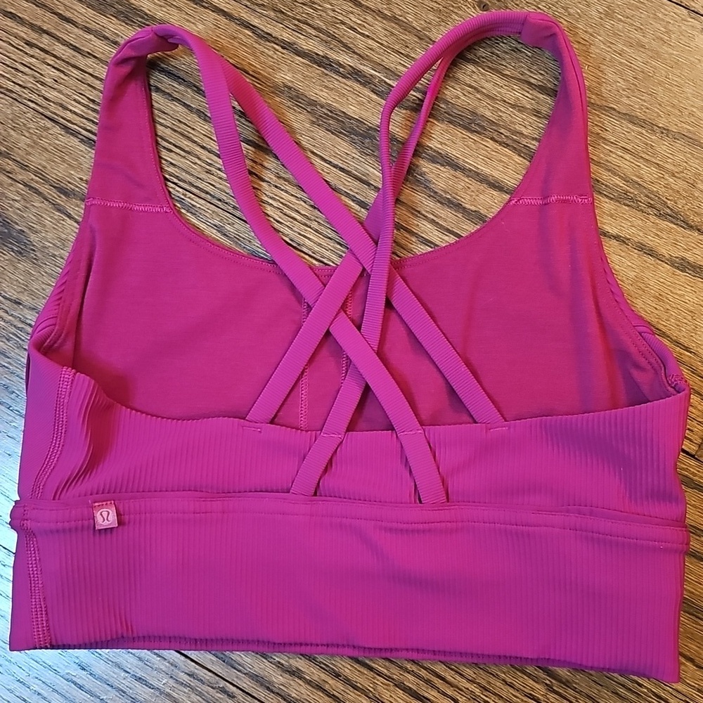 lululemon athletica Energy Longline Raspberry Sports Bra